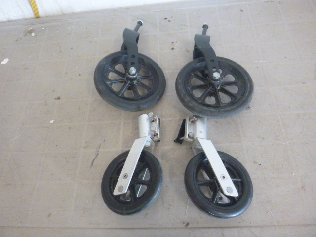 lot 130 image: 2 Sets of Wheel Chair Wheels