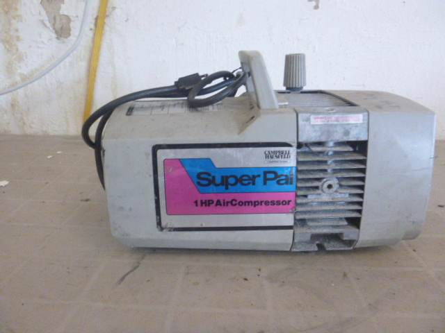 lot 136 image: Campbell Housfeld Super Pal 1 HP Air Compressor