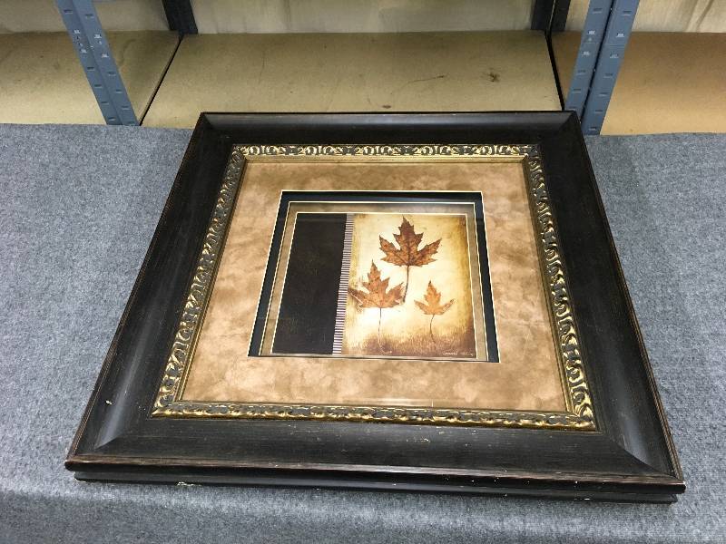 lot 77 image: Leaves  Framed Art