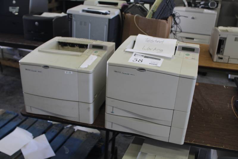 lot 58 image: Lot of (2) HP LaserJet 4000TN4050N Printers