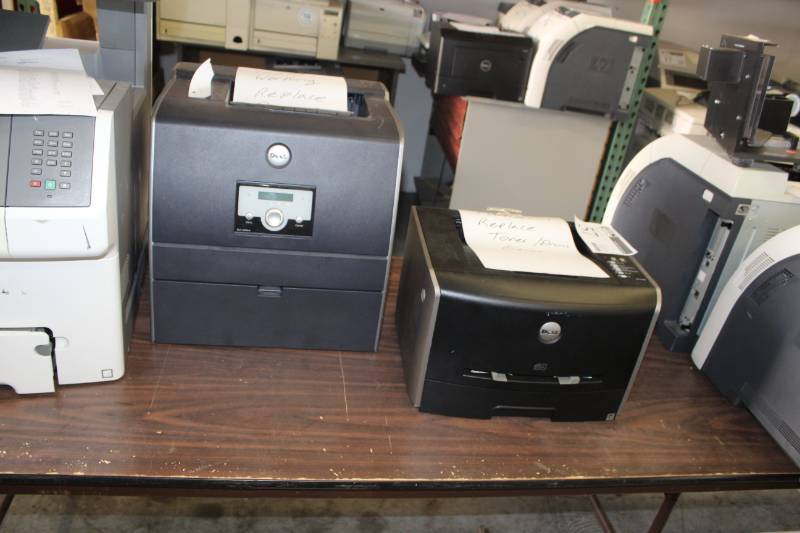 lot 57 image: Lot of (2) Dell 1720dn,3000cn Printers