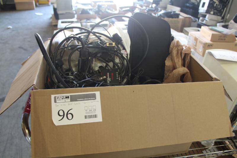 lot 96 image: Misc. AV Cords, AV Switches
