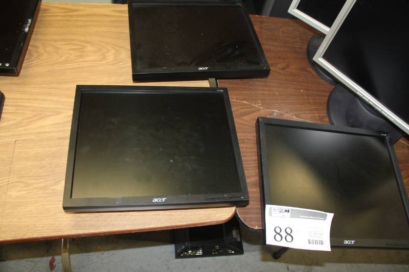 lot 88 image: Lot of (3) Acer V173 17in. Computer Monitors