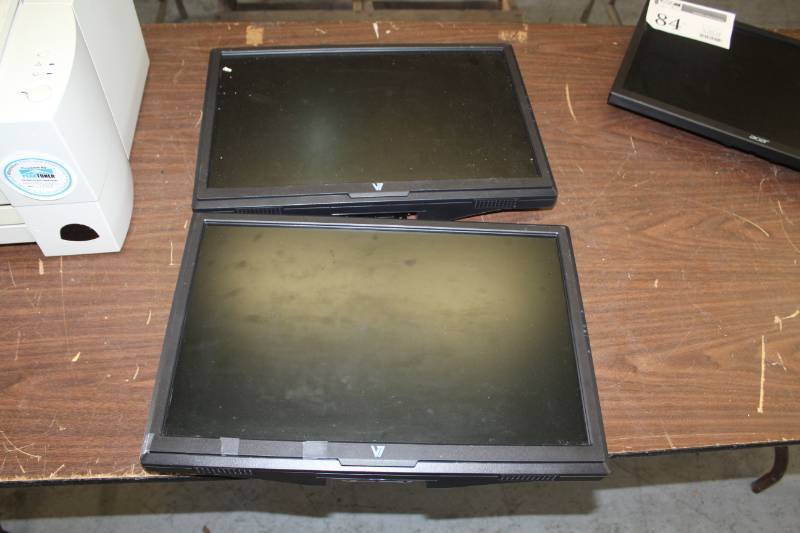 lot 85 image: Lot of (2) V D19W12 19in. Computer Monitors