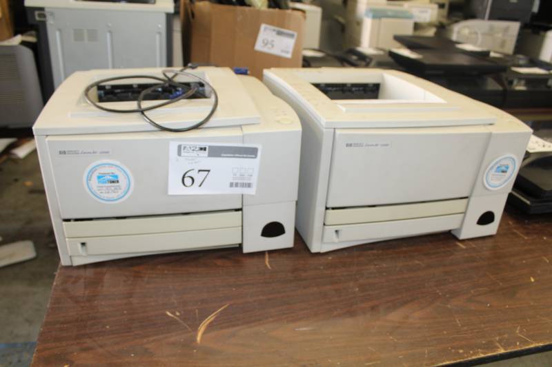 lot 67 image: Lot of (2) HP LaserJet 2200d Printers