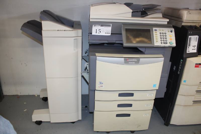 lot 15 image: Toshiba e-studio 2830c Printer with Extra Paper Deck