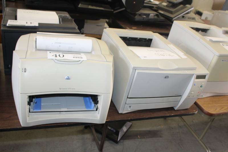 lot 40 image: Lot of (2) HP LaserJet 1200 series Printer, LaserJet 2300L Printer