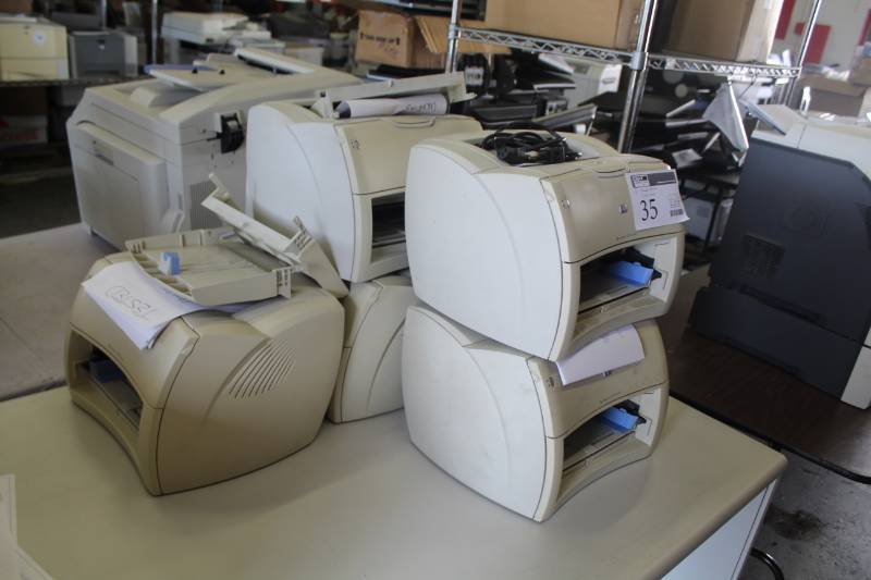 lot 35 image: Lot of (6) HP LaserJet 1200 series Printers