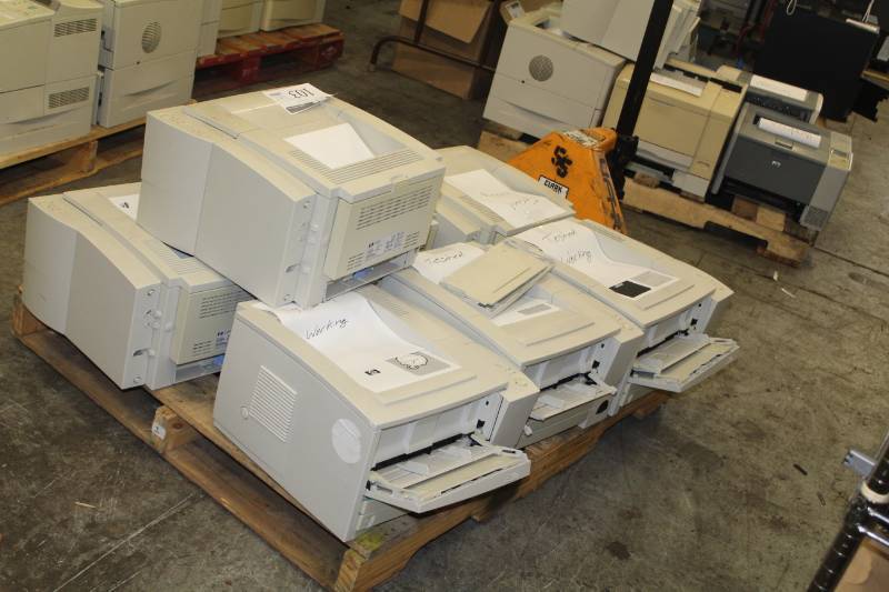 lot 103 image: Lot of (7) HP LaserJet 22002200DN2200D Printers
