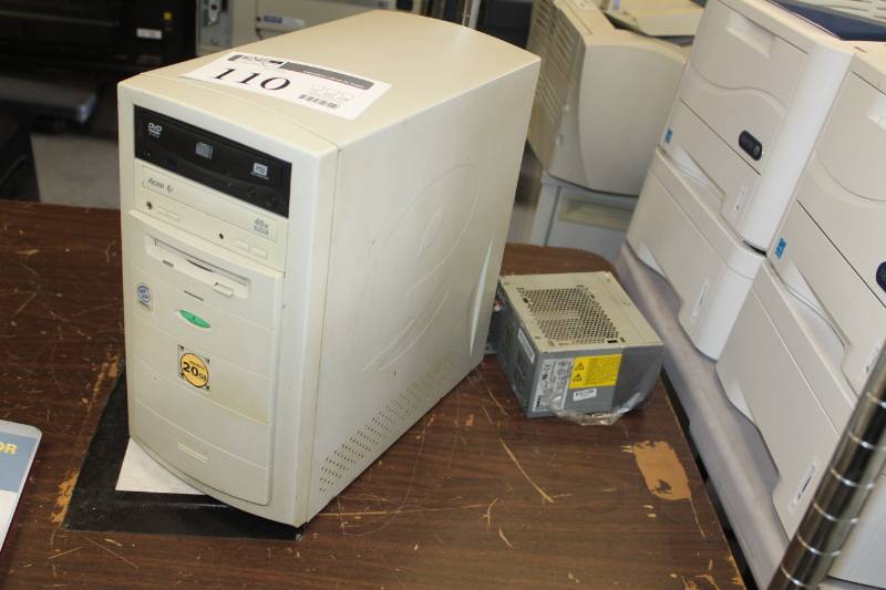 lot 110 image: IBM emachines Computer Desktop