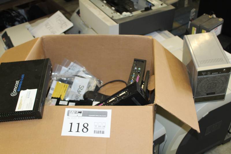 lot 118 image: Comcast Netgear Gateway, Netgear ReadyNAS, Allen-Bradley InView, Dell SonicWALL TZ400 W