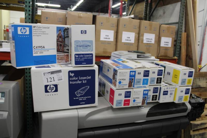 lot 121 image: HP Color LaserJet Toner, Supplies, Transfer Kit, Drum Kits