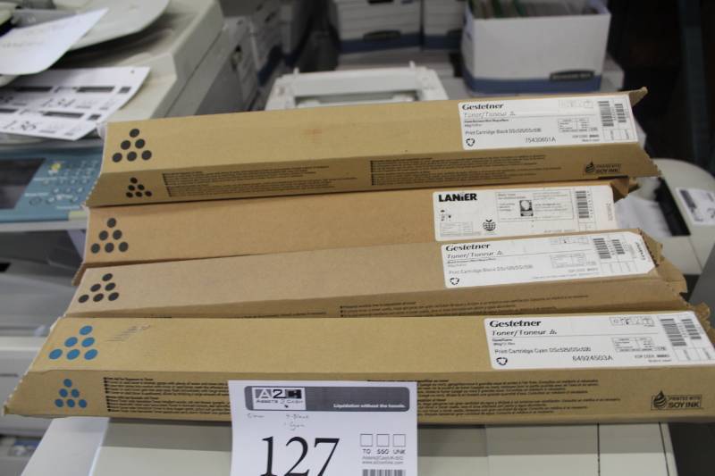 lot 127 image: Lot of (5) Gestetner,Lanier Toner Cartridges