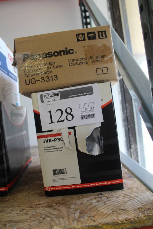 lot 128 image: Lot of (2) Panasonic Toner Cartridges