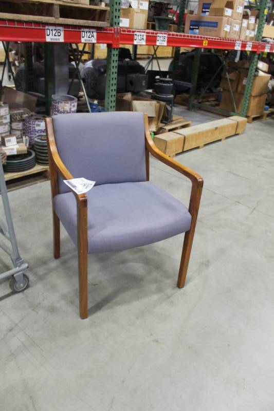 Padded Wood Office Arm Chair