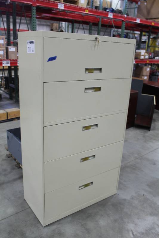 Metal Lateral File Cabinet with 5-Locking Drawers with Keys