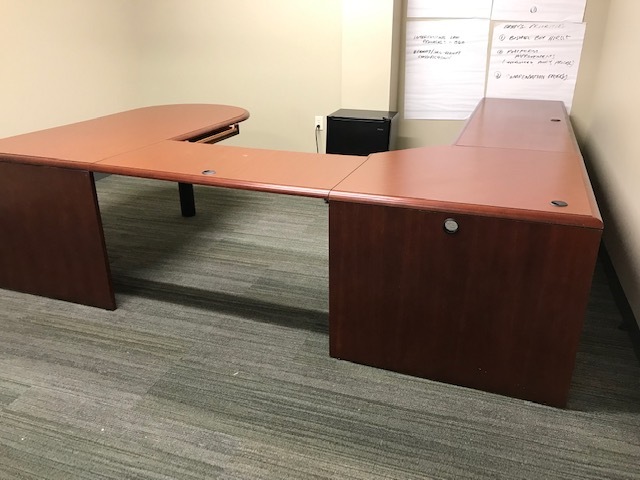 4 Piece Wood Executive Corner Office Desk Corner Office Desk