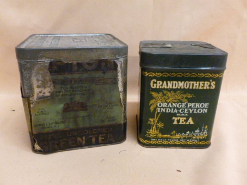 lot 87 image: Vintage Metal Containers