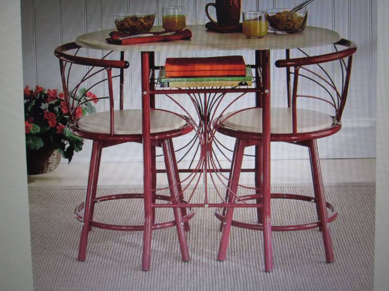 lot 26 image: Colorful Bistro Set open box Retail...