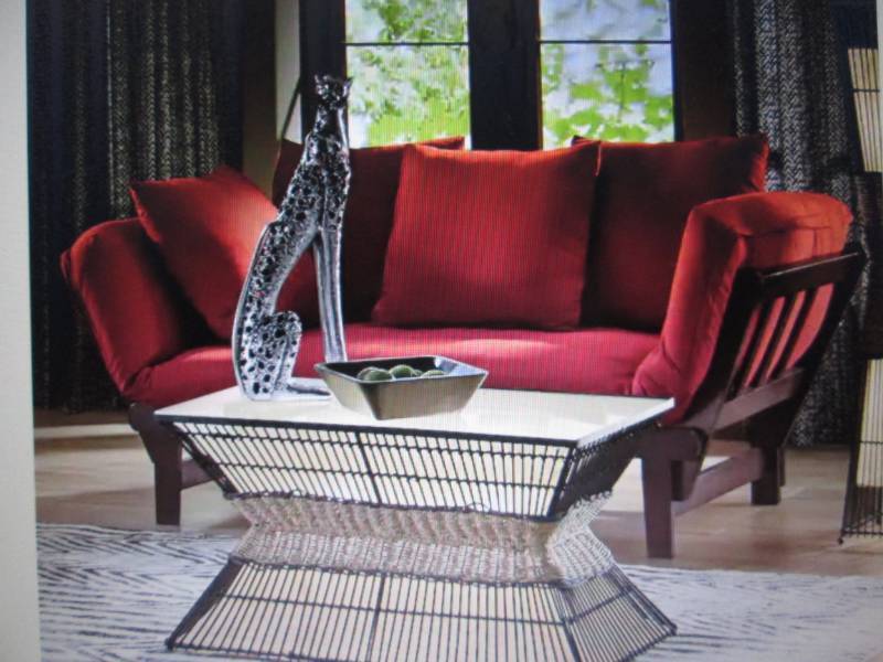 lot 8 image: Lounger Sofa Bed Frame  open box Re...