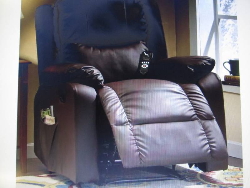 lot 39 image: Massage Recliner open box Retail $3...