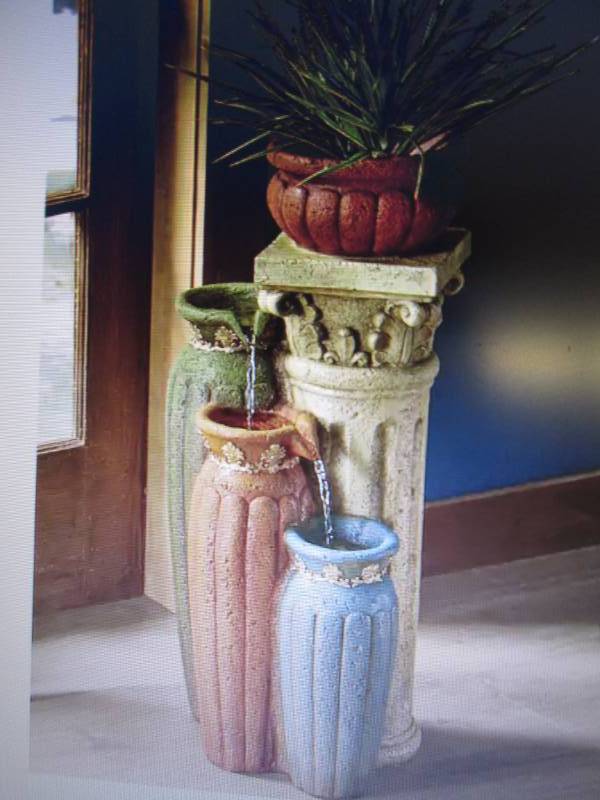 lot 48 image: Mediterranean Pot Fountain open box...