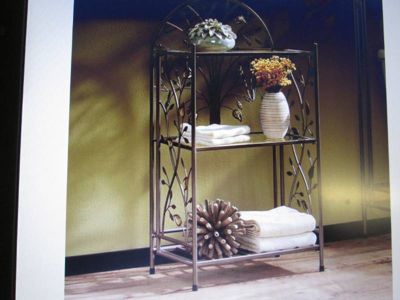 lot 59 image: Jeweled Tree 3-Tier Shelf open box ...