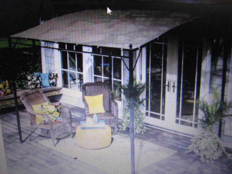 lot 71 image: Sunshade Awning Gazebo open box Ret...