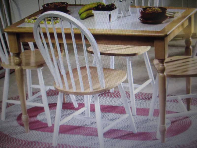 lot 72 image: Tile Top Dining Table open box Reta...