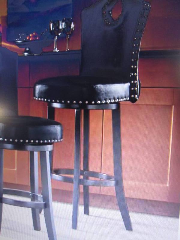lot 79 image: Nailhead Stool open box Retail $149...