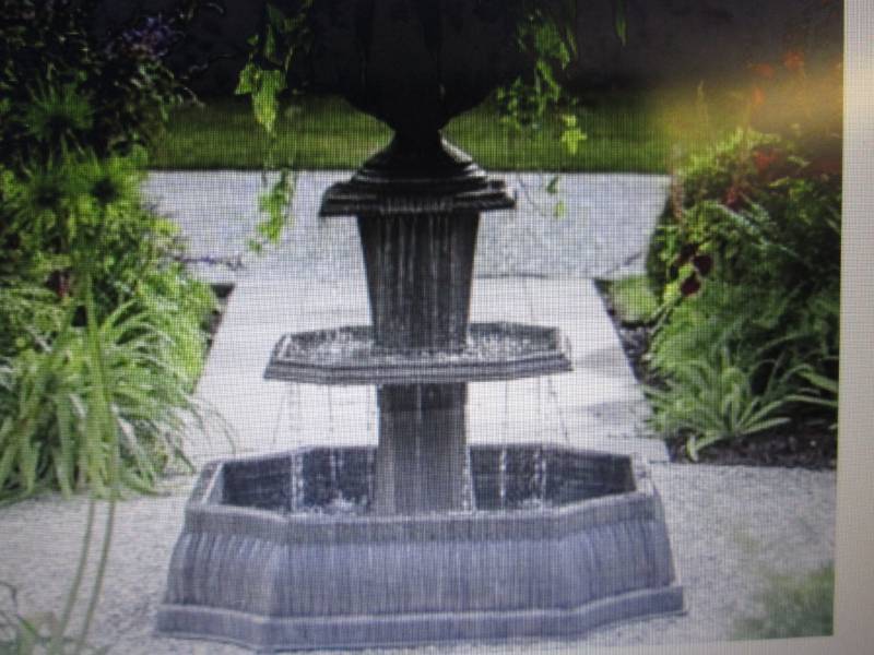 lot 81 image: Caserta 3-Tier FountainPlanter ope...