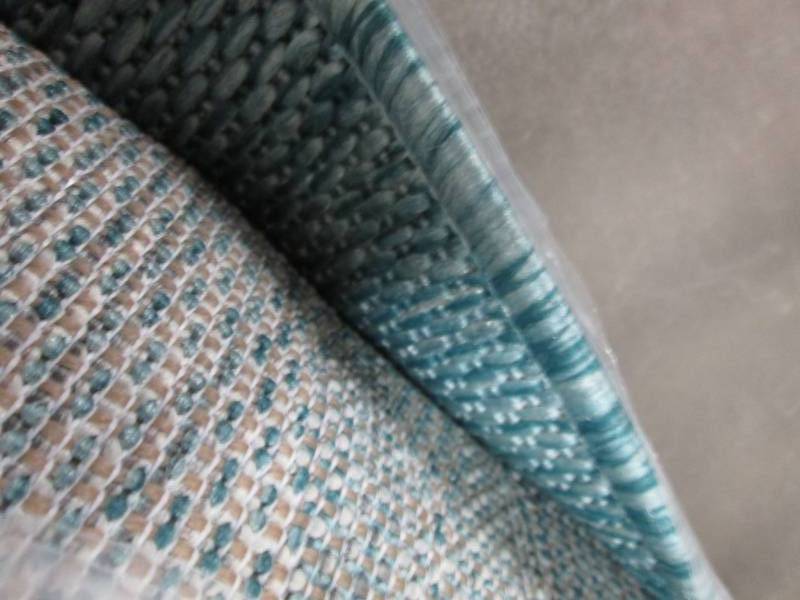 lot 104 image: Tayse Rugs Veranda Aqua 8 ft. x 10 ...