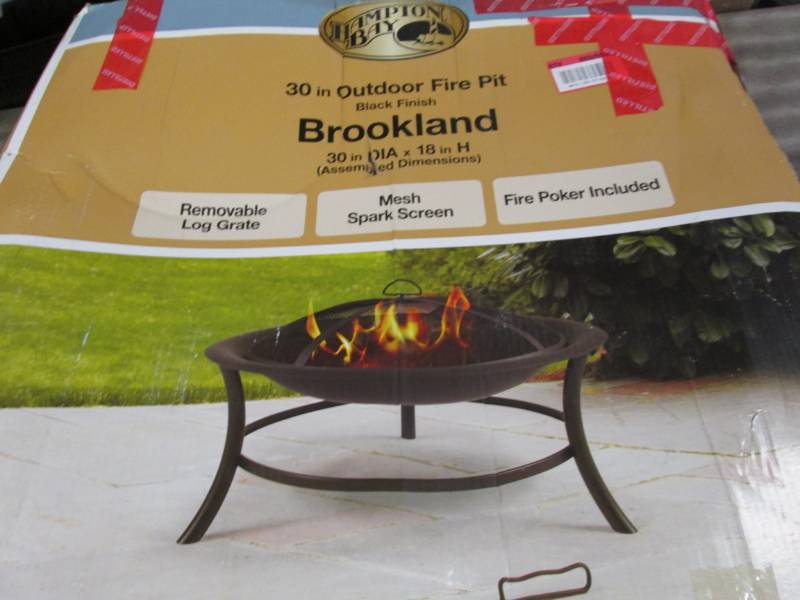 lot 136 image: Hampton Bay 30 in. Brookland Black ...
