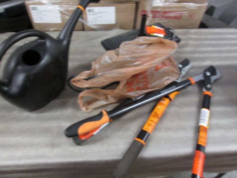 lot 137 image: 2 Loppers, Pond Filter, Watering Ca...