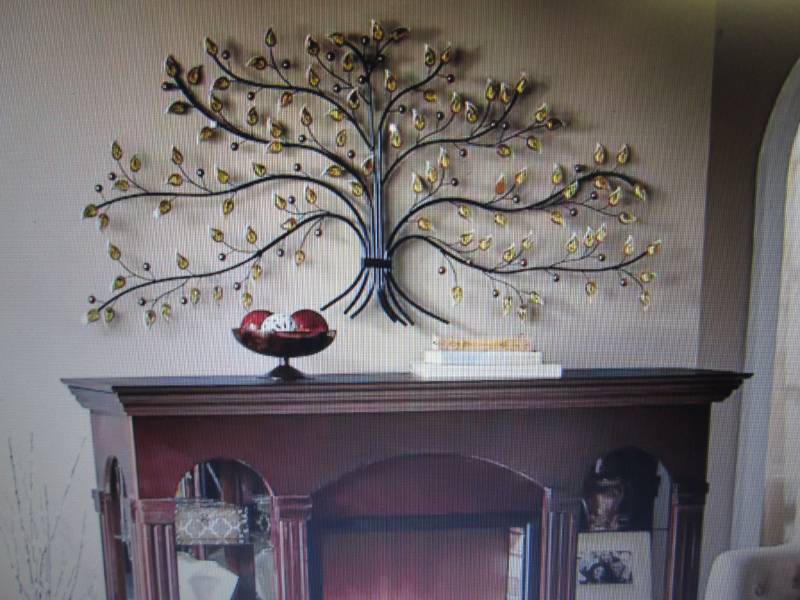 lot 167 image: Jeweled Tree Wall Art open box Reta...