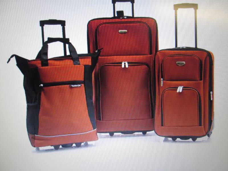 lot 170 image: 3-Piece Expandable Travel Luggage S...
