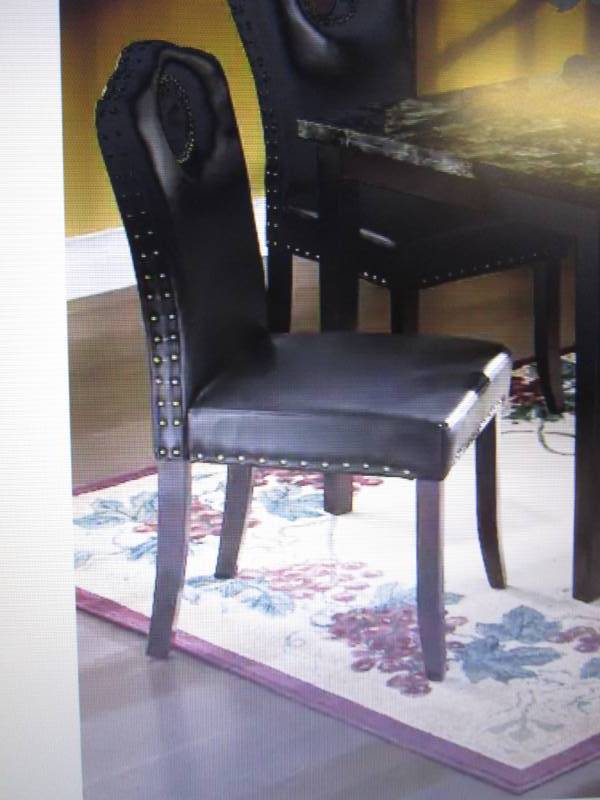 lot 172 image: Nailhead Dining Chair open box Reta...
