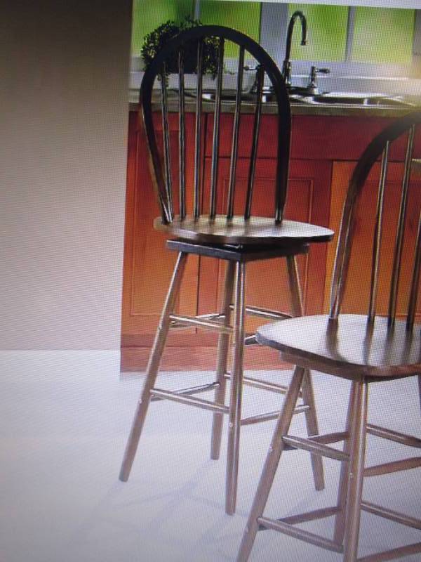 lot 179 image: Spindle Bar Stool open box Retail $...