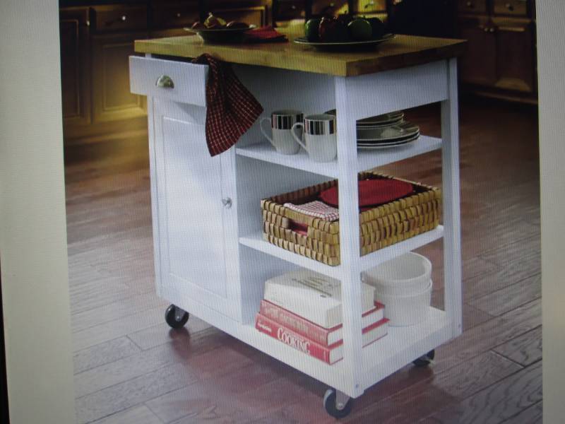 lot 197 image: Kitchen Cart open box Retail $259.9...