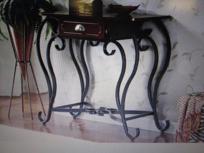 lot 246 image: Entry Table open box  Assembly requ...
