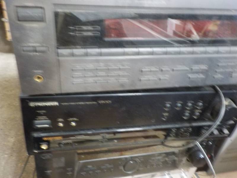 lot 12 image: Pioneer, and JVC all powers on...