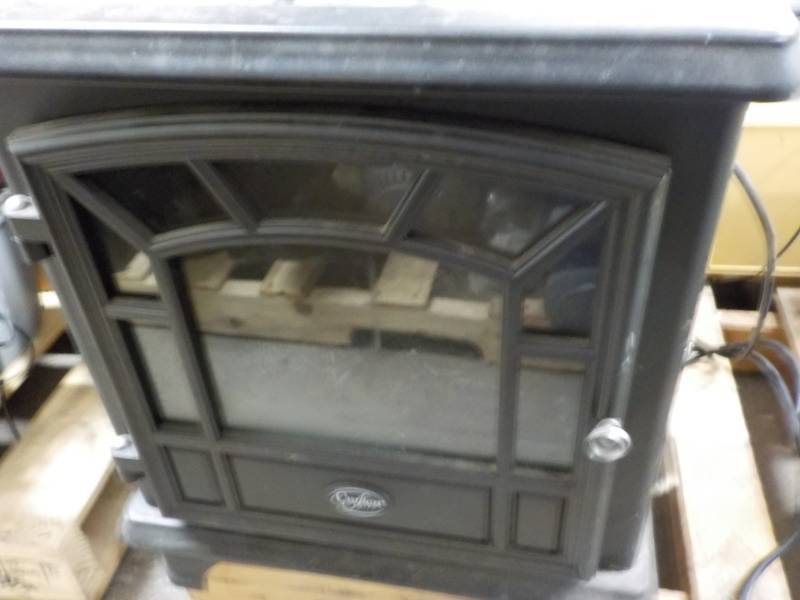 lot 61 image: Crofton Electric Fireplace powers ...