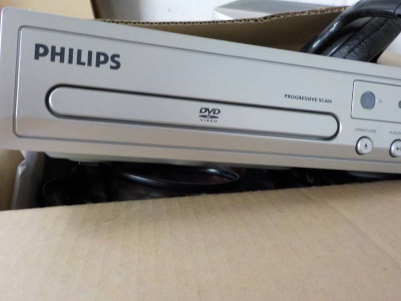 lot 83 image: Philips DVD Player and Headphones...