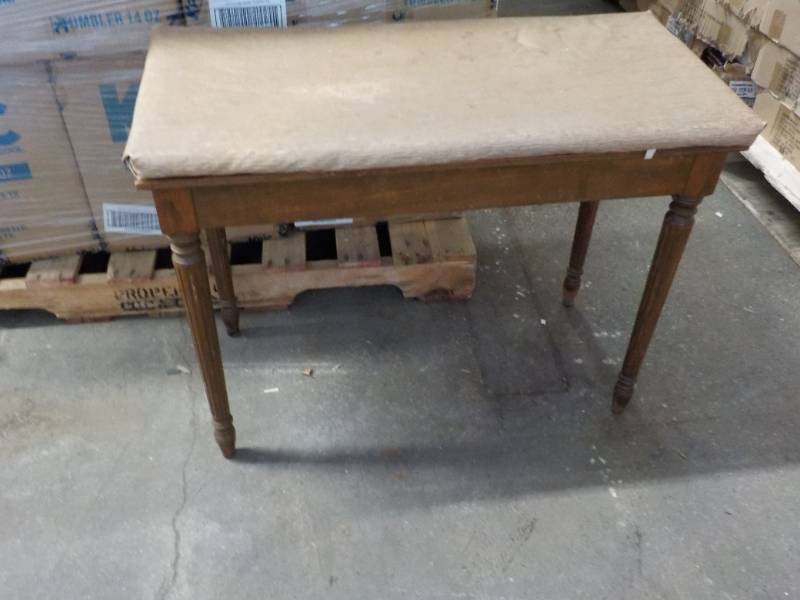 lot 134 image: Piano Bench with Cushion...
