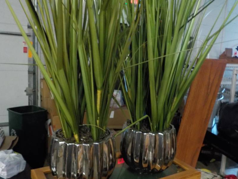 lot 168 image: 2 Artificial Plants Dcor 37 tall...