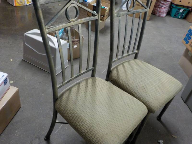 lot 171 image: 2 Iron Chairs...