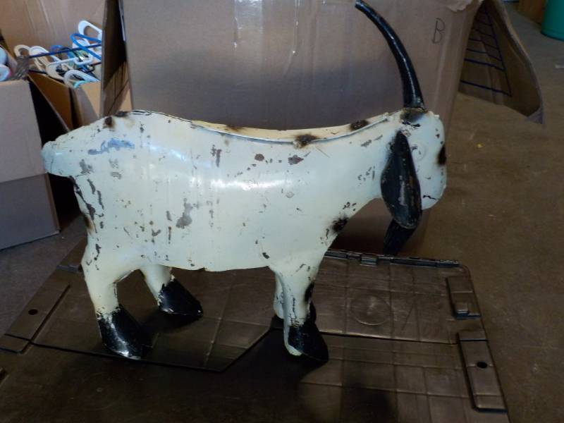 lot 217 image: Metal Goat...