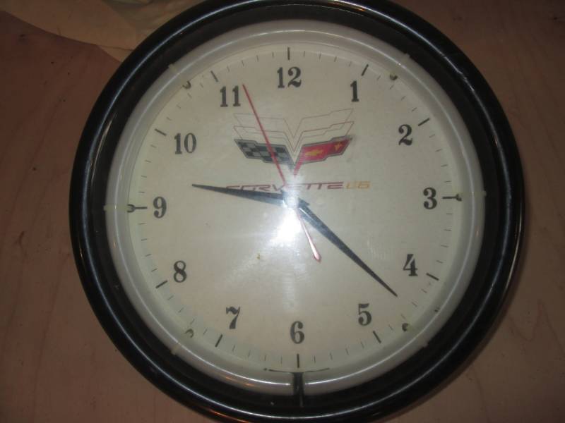 lot 36 image: Corvette clock...