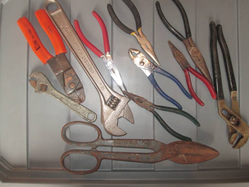 lot 47 image: Lot of pliers, wrenches and more...