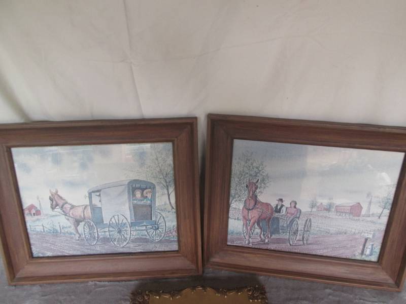 lot 130 image: Lot of framed artwork...